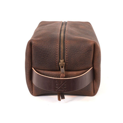 LEATHER SHAVE KIT | LEATHER TOILETRY BAG | LEATHER DOPP KIT