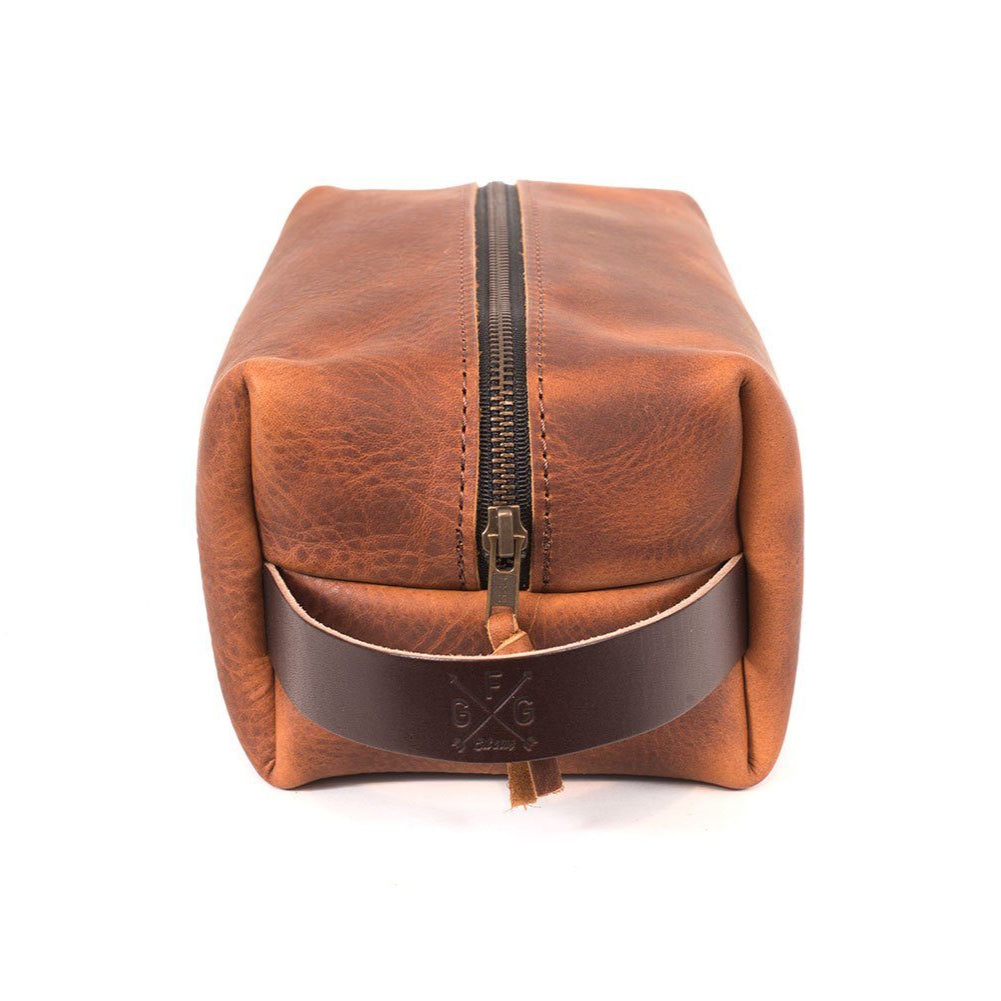 LEATHER SHAVE KIT | LEATHER TOILETRY BAG | LEATHER DOPP KIT