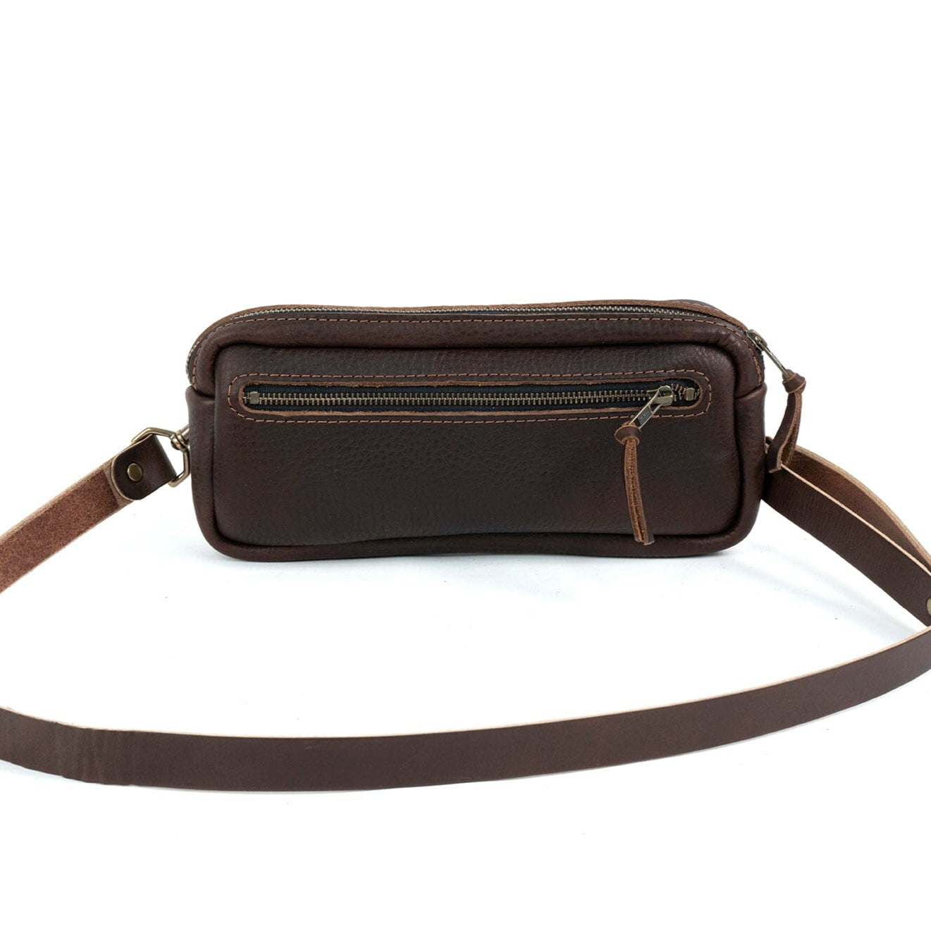 LEATHER FANNY PACK / LEATHER WAIST BAG - DELUXE - MOCHA