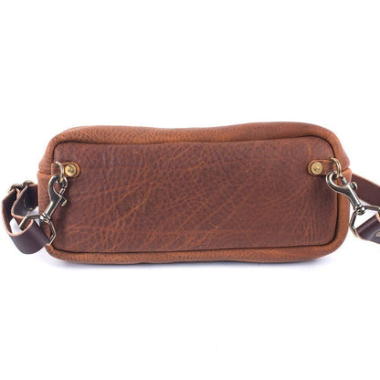 LEATHER FANNY PACK / LEATHER WAIST BAG - PEANUT BISON