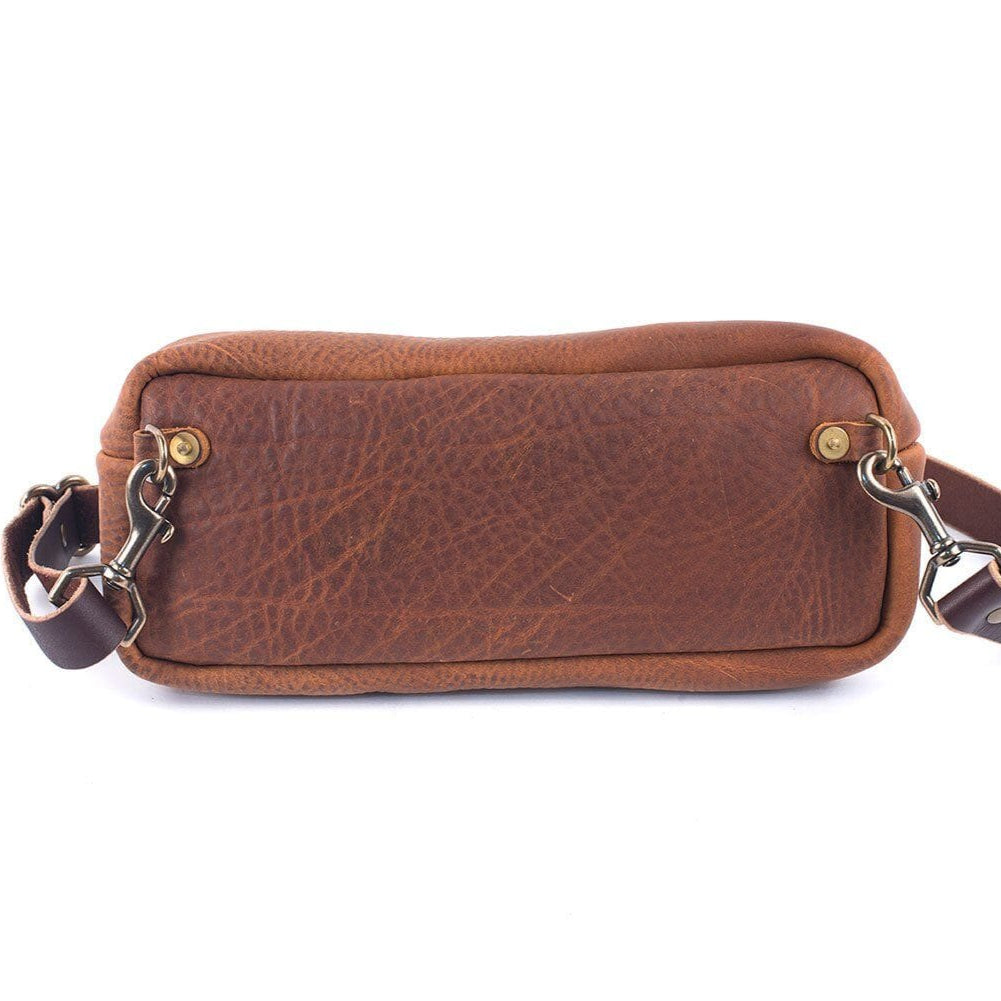 LEATHER FANNY PACK / LEATHER WAIST BAG - MOCHA