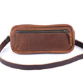 LEATHER FANNY PACK / LEATHER WAIST BAG - OLIVE