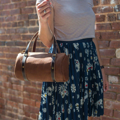 JANE LEATHER CROSSBODY - SADDLE