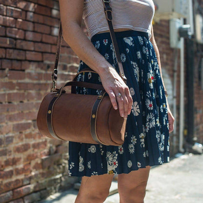JANE LEATHER CROSSBODY - MOCHA