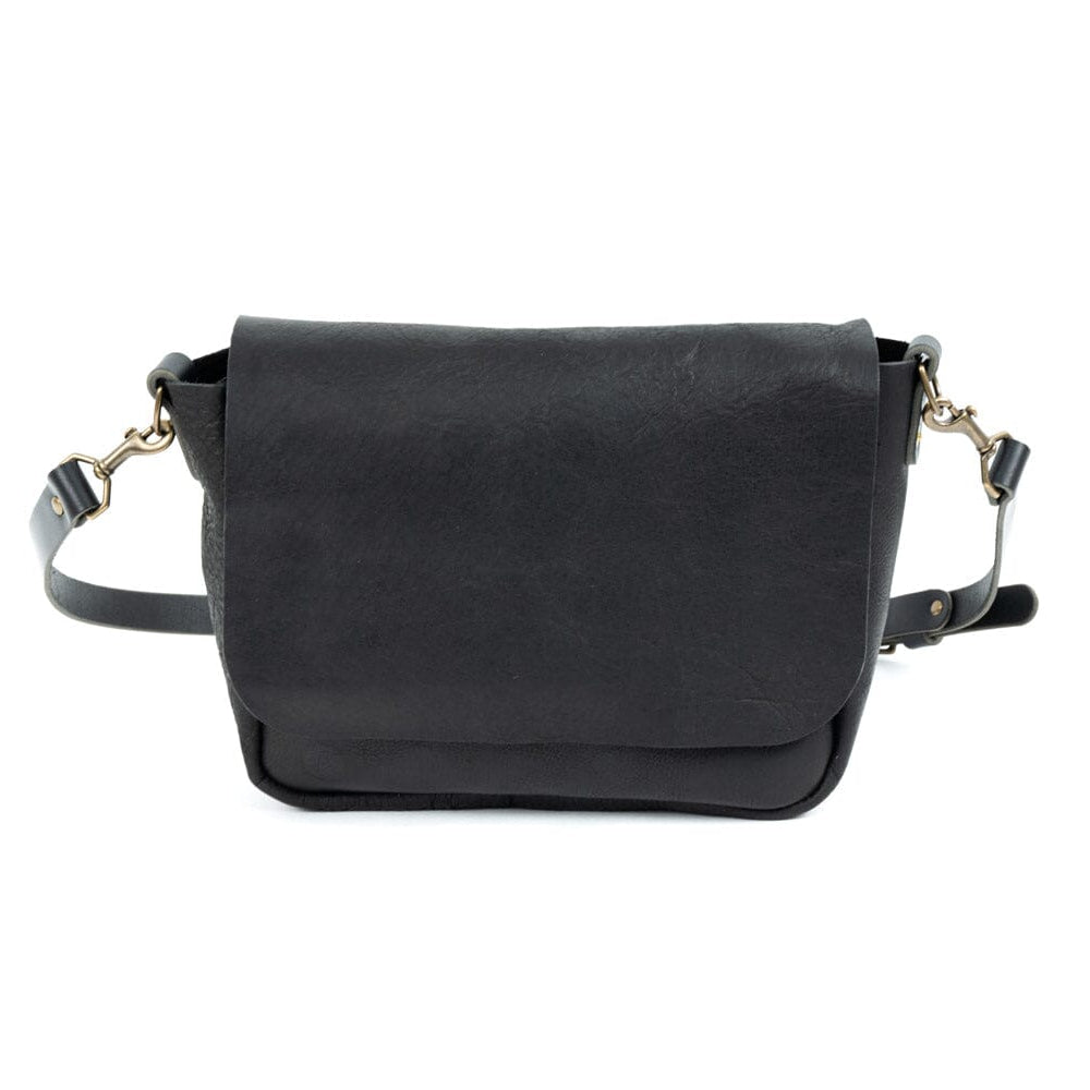 KINDLE LEATHER SATCHEL - BLACK BISON