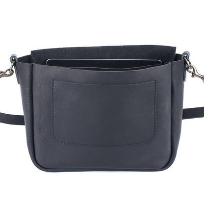 KINDLE LEATHER SATCHEL - BLACK
