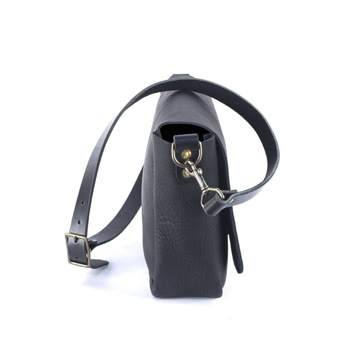 KINDLE LEATHER SATCHEL - BLACK