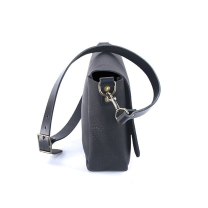 KINDLE LEATHER SATCHEL - BLACK
