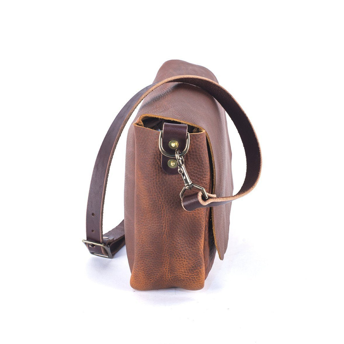 KINDLE LEATHER SATCHEL - GRASS GREEN