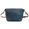 KINDLE LEATHER SATCHEL - INDIGO BISON