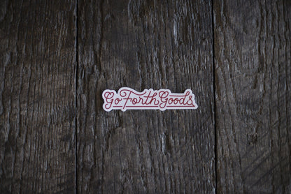 SCRIPT LOGO STICKER