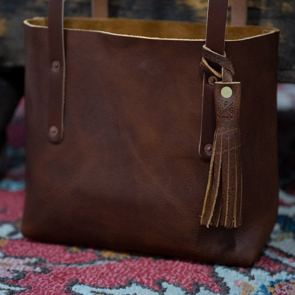 LEATHER TASSEL BAG CHARM