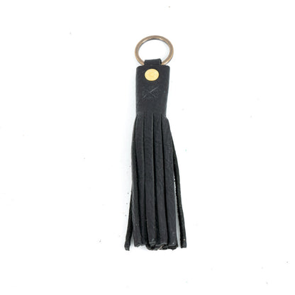 LEATHER TASSEL KEY CHAIN
