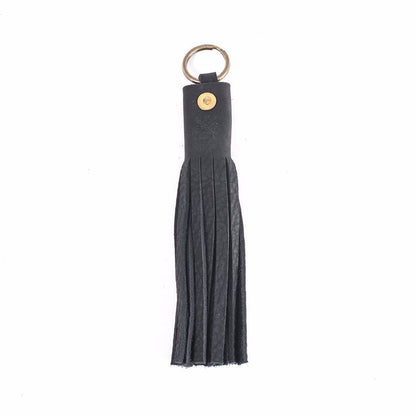 LEATHER TASSEL KEY CHAIN