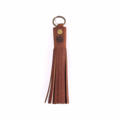 LEATHER TASSEL KEY CHAIN
