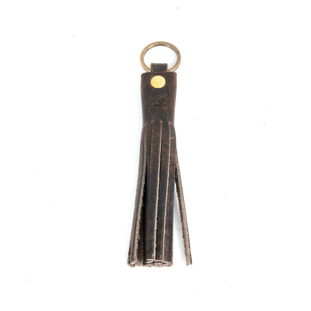 LEATHER TASSEL KEY CHAIN
