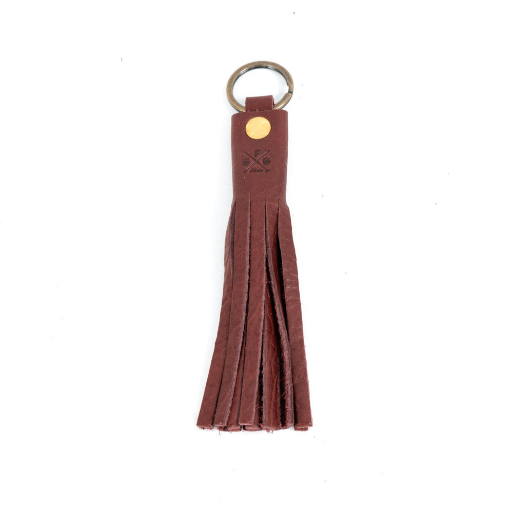 LEATHER TASSEL KEY CHAIN