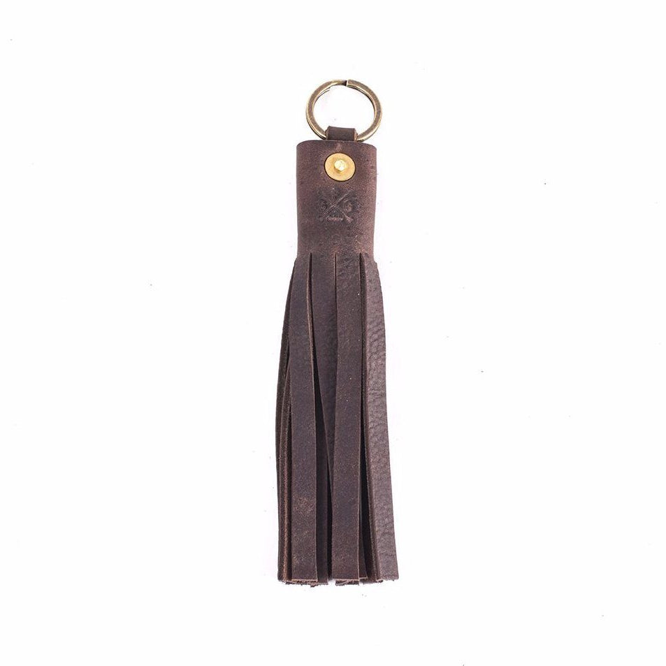 LEATHER TASSEL KEY CHAIN