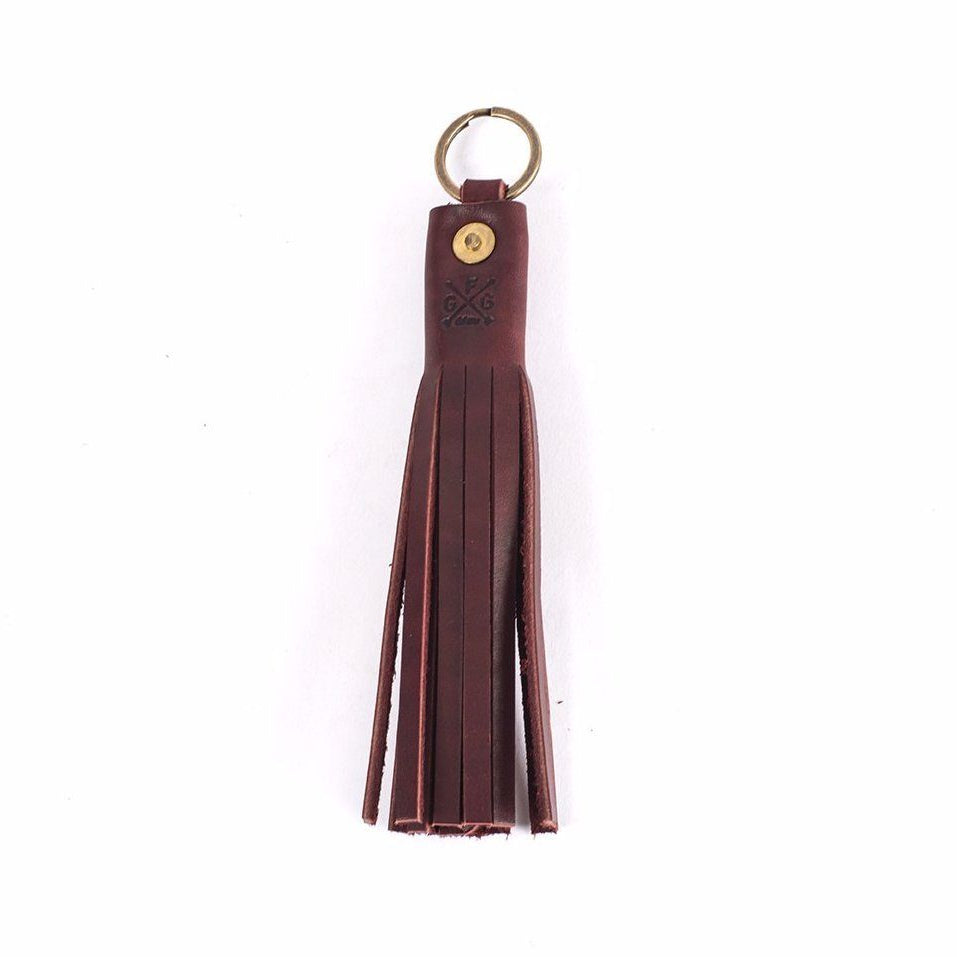 LEATHER TASSEL KEY CHAIN