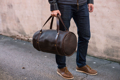 WILLIAM LEATHER WEEKENDER DUFFLE BAG - IN STOCK