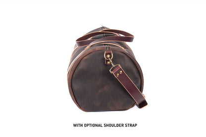WILLIAM LEATHER WEEKENDER DUFFLE BAG - IN STOCK